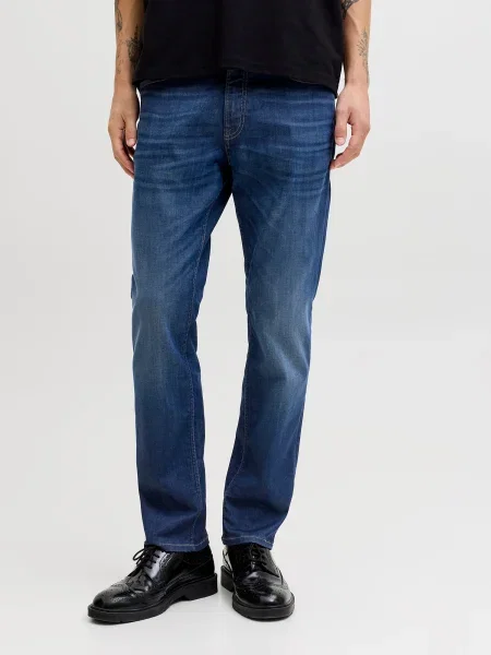 JACK & JONES Džinsai JJICLARK JJORGINAL tamsiai džinso mėlyna