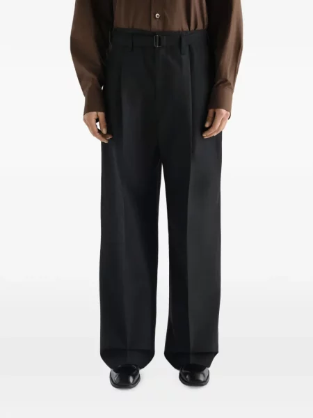 Pantaloni Lemaire de lână negru