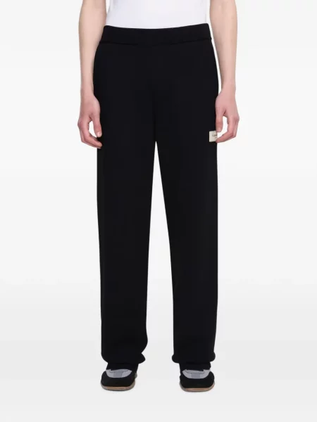 Pantaloni Flâneur tricotate negru