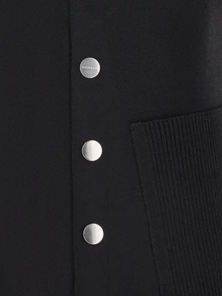Fustă midi Lanvin tricotate negru