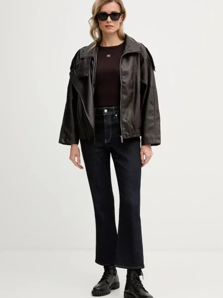 Top Calvin Klein Jeans hnědý