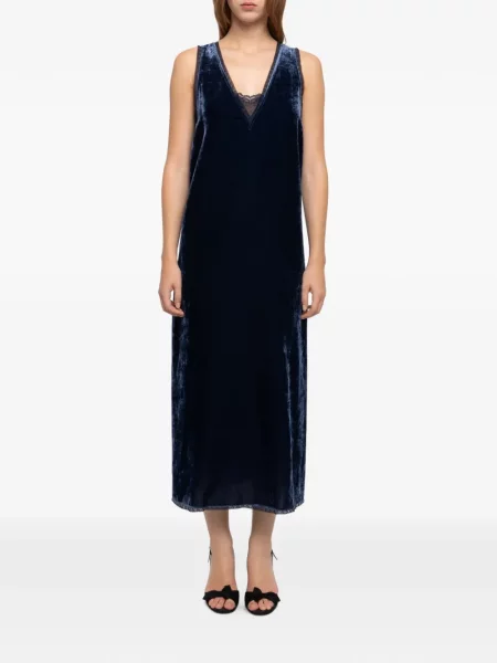 Rochie Zadig&voltaire de catifea albastru