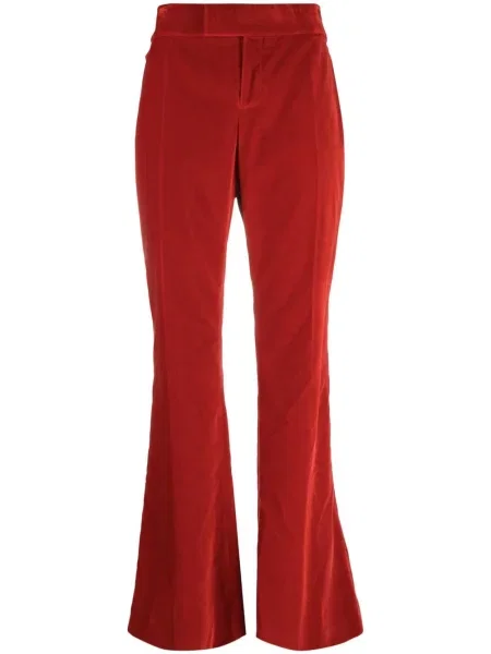 Pantaloni Tom Ford de catifea roșu