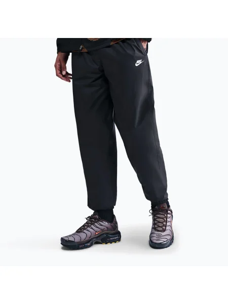Pantaloni pentru bărbați Nike Windrunner Lined black/white alb