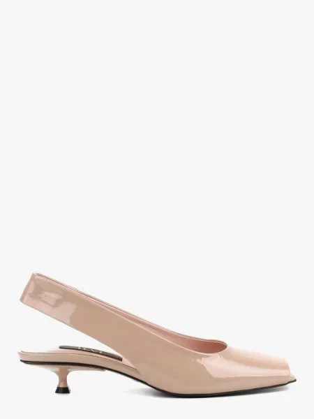 Мюлі LeBERDES лакова натуральна шкіра бежевий