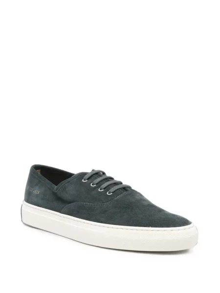 Sneakerși Common Projects din piele de căprioară albastru