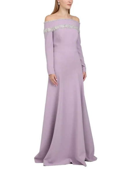 Maxi rochie maxi Dina Melwani de costum violet