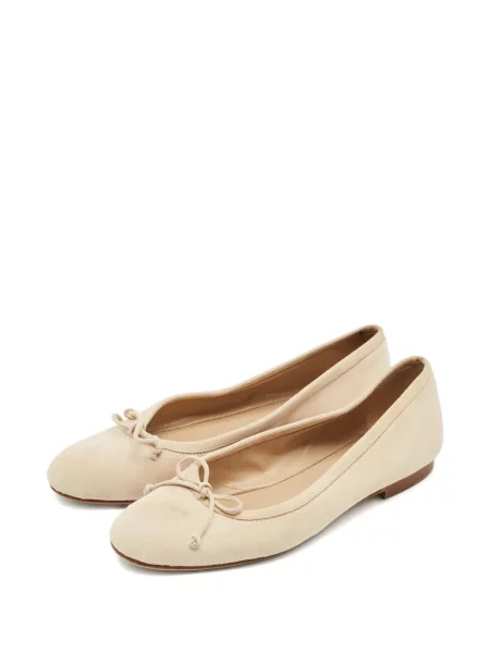 Μπαλαρίνες Manolo Blahnik με φιόγκο σουέτ