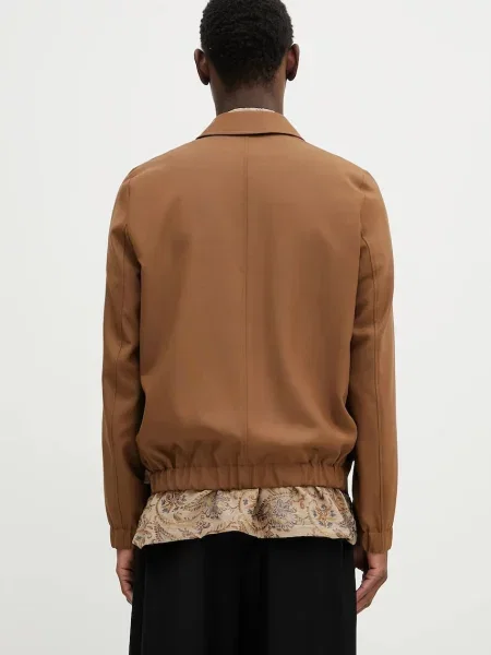 Шерстяной пиджак Paul Smith коричневый