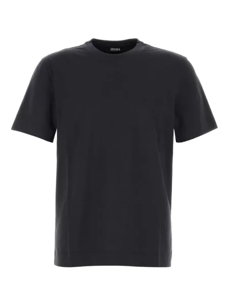 Tricou Zegna cu decolteu rotund negru