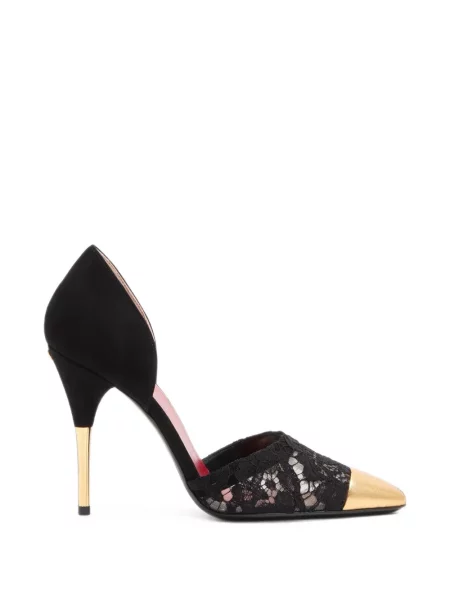Pantofi cu toc Valentino Garavani din piele de căprioară negru