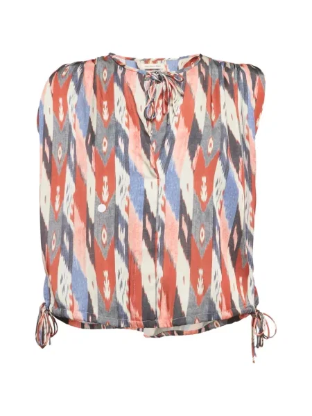 Top Marant Etoile z nadrukiem w abstrakcyjne wzory