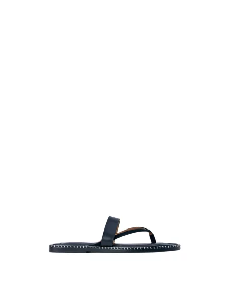 Japonki Dries Van Noten skórzane czarne