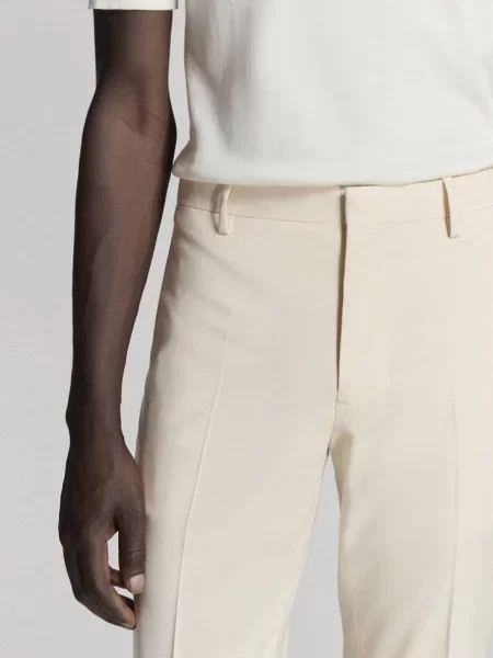 Spodnie garniturowe París super slim fit kremowy / écru Mężczyzna 42 MANGO MAN