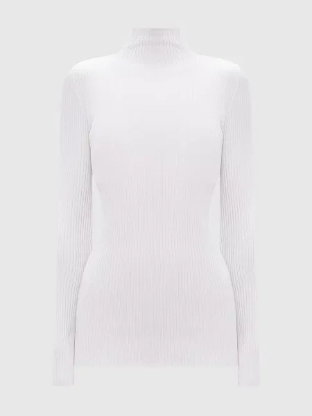 Водолазка Wolford в рубчик белая