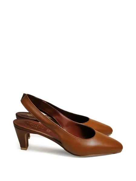 Pantofi cu toc Poche Paris slingback maro