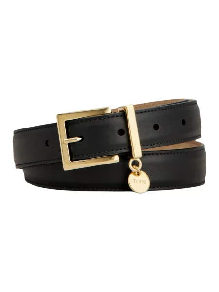 Pasek Tod's w paski czarny