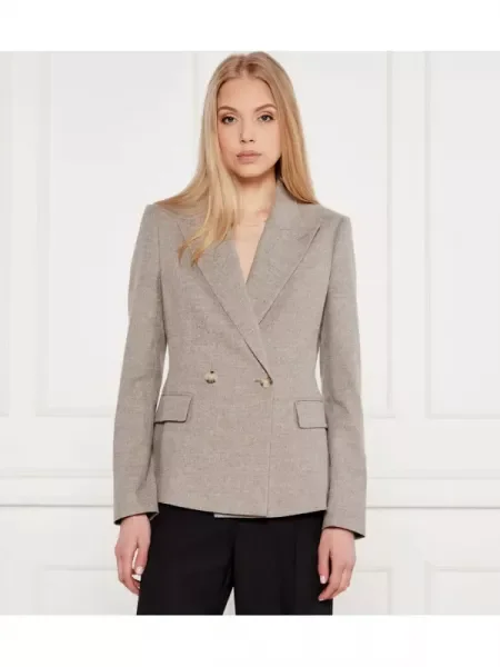 BOSS BLACK Sacou Jia cu adaos de lână negru