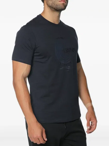 Tricou Armani Exchange cu imagine albastru