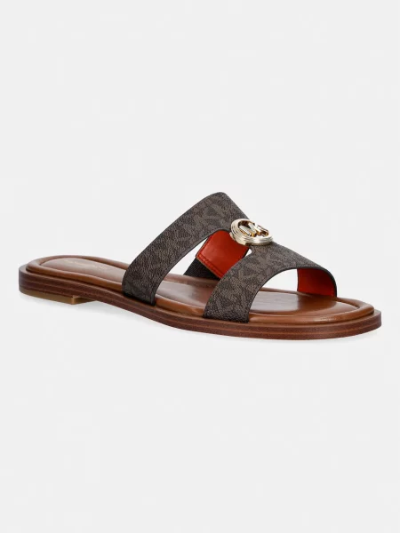 MICHAEL Michael Kors natikači Erin Flat Sandal rjava