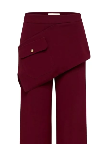 Pantaloni Hellessy asimetrice roșu
