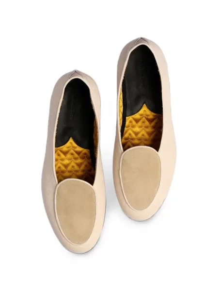 Báránybőr loafer Fortela fehér