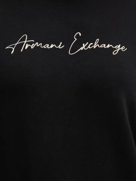 Свитер Armani Exchange с аппликацией черный