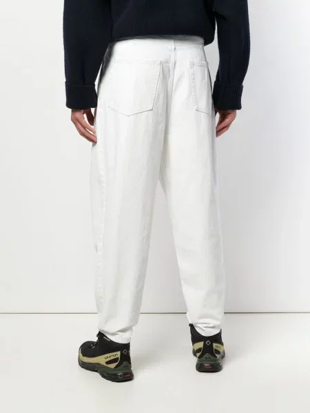 Pantaloni Hed Mayner de catifea cord alb