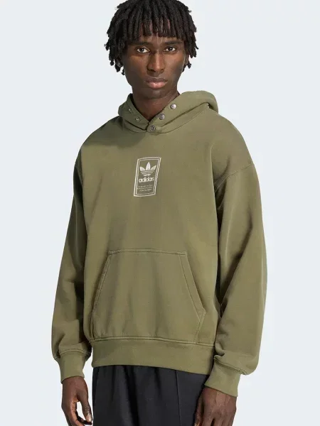 Adidas Originals hanorac cu glugă pentru bărbați din Elevated GFX verde
