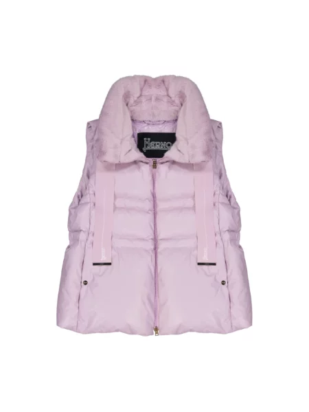 Kamizelka puchowa Herno fioletowa