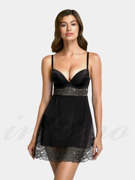 Короткая ночнушка чорна