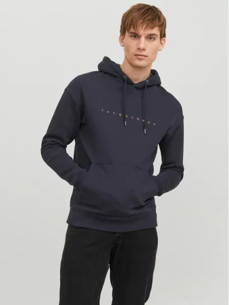 Jack & Jones Bluzy Mężczyzna M Bluzy z kapturem niebieski