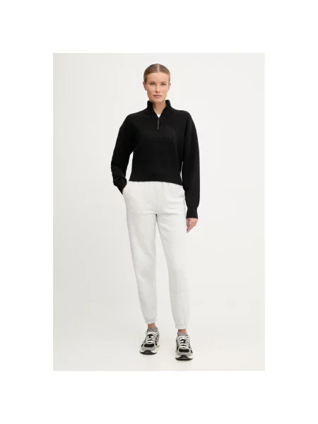 The North Face sweter z dodatkiem wełny z golfem czarny