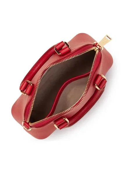 Torebka skórzana Lancaster skórzana czerwona