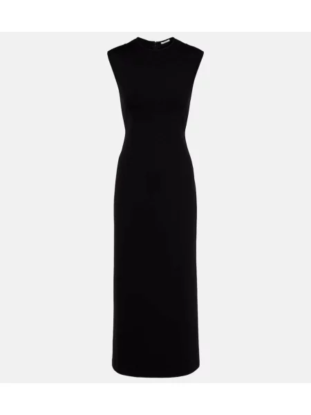 Sukienka midi Fforme z dżerseju do kolan garniturowa czarna