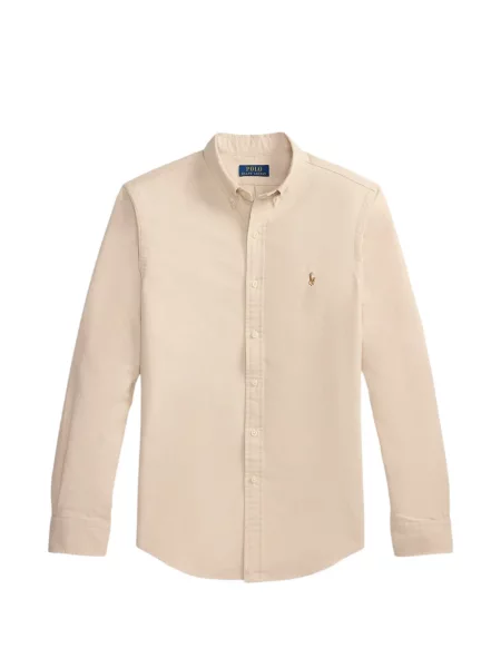 Карирана шапка с козирки Polo Ralph Lauren с автограф кепър червено