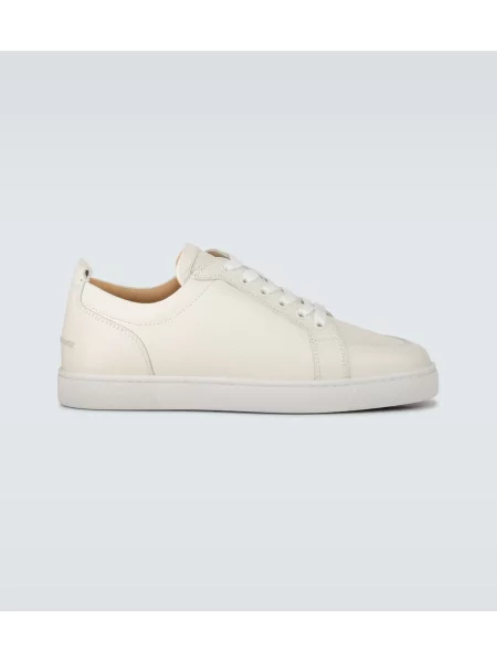 Sneakerși Christian Louboutin din piele alb
