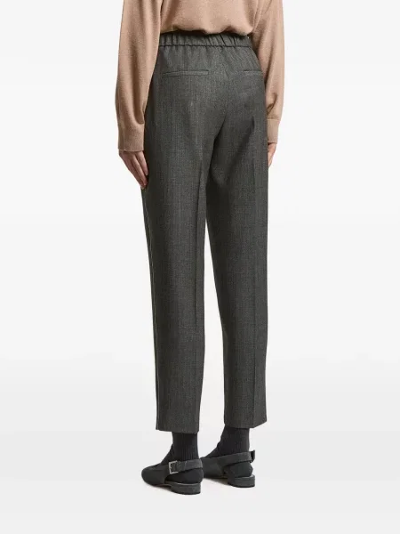Pantaloni Peserico în carouri gri