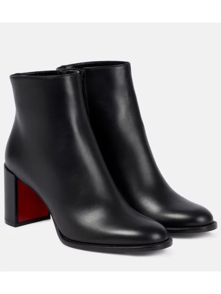 Cizme scurte Christian Louboutin din piele negru
