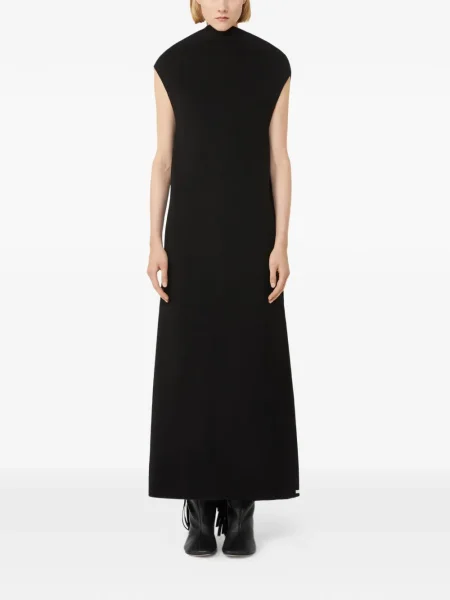 Rochie Max Mara cu franjuri de costum negru
