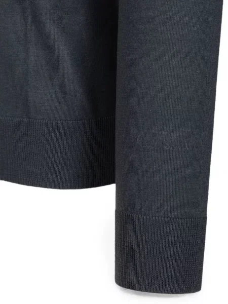 Pulover Paul Smith cu decolteu rotund gri