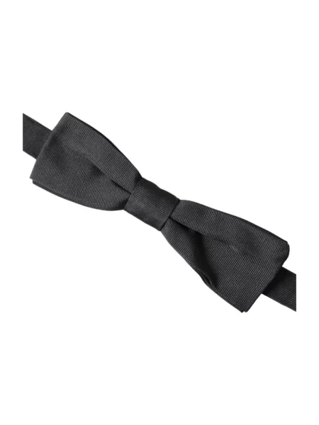 Jedwabny krawat Dolce And Gabbana szary