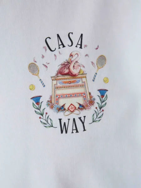 Póló Casablanca nyomtatás fehér