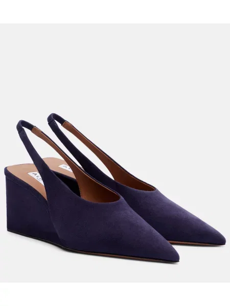 Salonarji Alaia iz semiša s polno peto vijolična