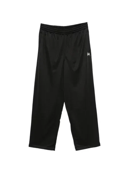 Pantaloni Stüssy cu broderie alergare negru