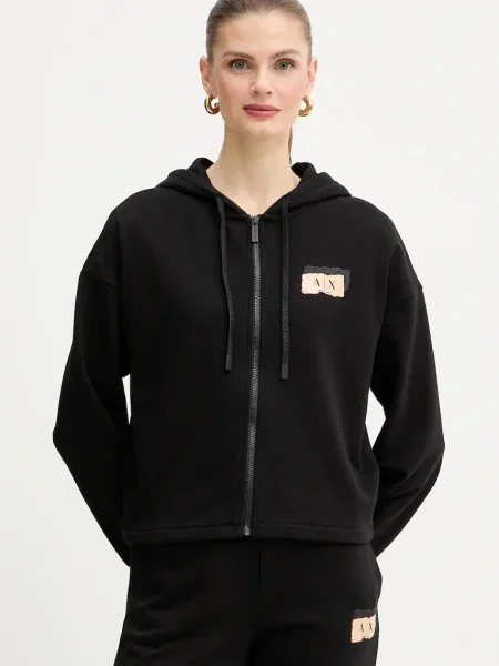 Armani Exchange bluză negru