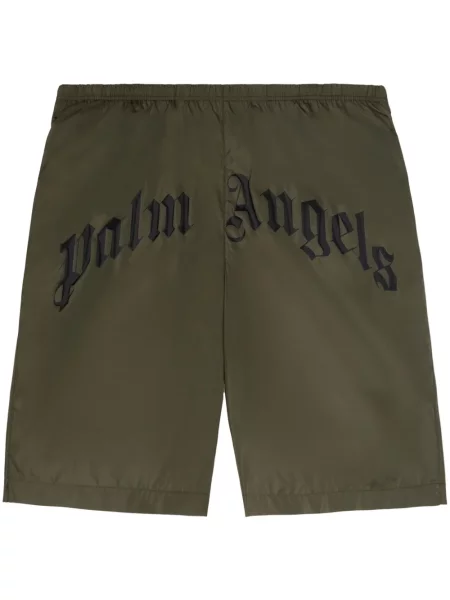 Slip de baie Palm Angels cu autograf verde