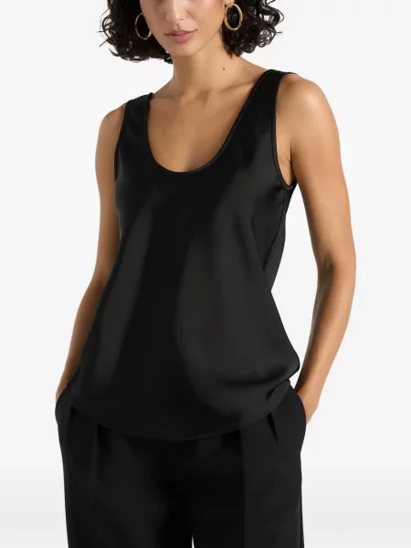 Top Manière De Voir din satin negru