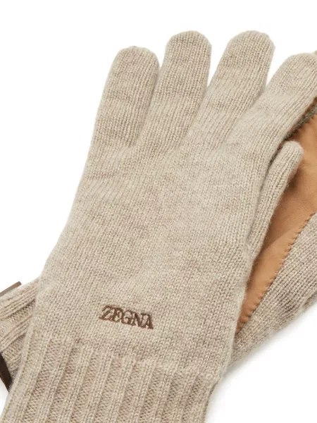 Siuvinėtos kašmyro pirštines Zegna