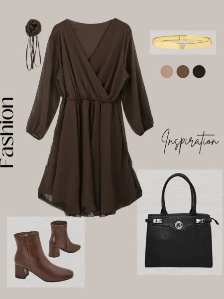 Klasična obleka Resti črna